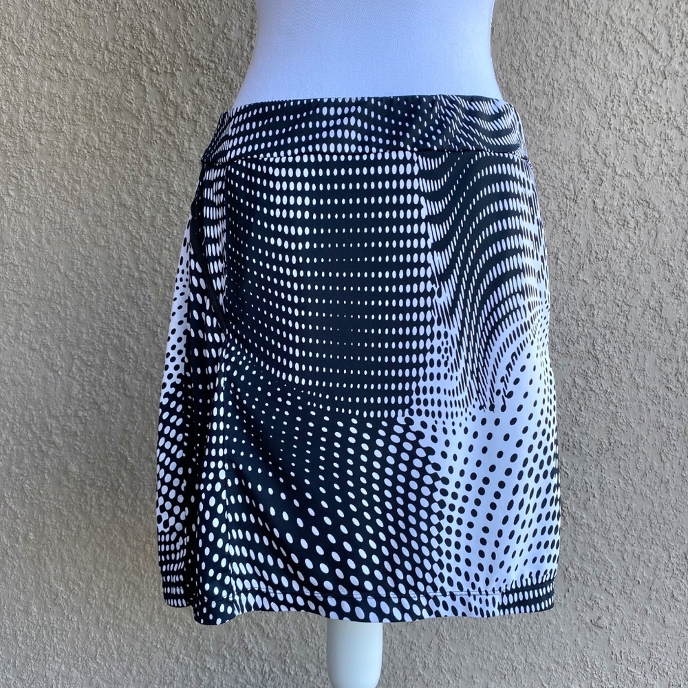 EP Pro Skort Black Geometric Shorts Sport Tennis Golf Active Athletic Sz S/P - Picture 2 of 8